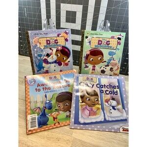 Doc Mcstuffins 4 Book Bundle - 5 Stories - Disney Jr